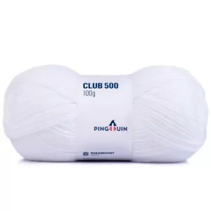 Fio Club 500 Pingouin 100g - 002-branco