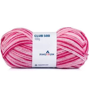Fio Club 500 Pingouin 100g - 2017 - rosada