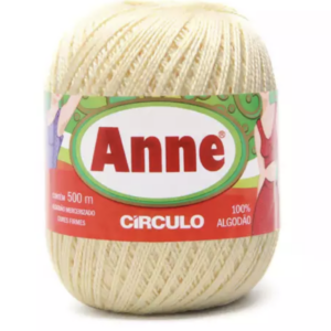 Linha Anne 500 Circulo - cores lisas - 1074 - CREME MARFIM