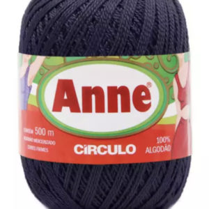 Linha Anne 500 Circulo - cores lisas - 2856 - ANIL PROFUNDO AZUL