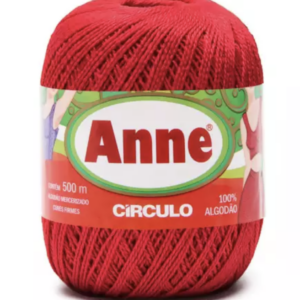 Linha Anne 500 Circulo - cores lisas - 3528 - CARMIM VERMELHO