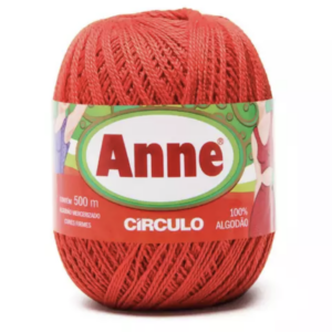 Linha Anne 500 Circulo - cores lisas - 3581 - PIMENTA VERMELHA