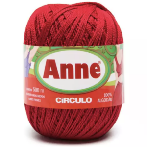 Linha Anne 500 Circulo - cores lisas - 3635 - PAIXÃO BORDÔ