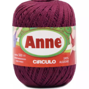 Linha Anne 500 Circulo - cores lisas - 3794 - BORDÔ