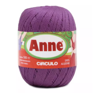 Linha Anne 500 Circulo - cores lisas - 6313 - AMORA ROXO