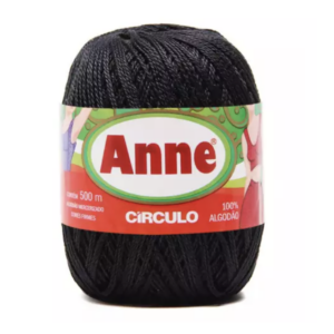 Linha Anne 500 Circulo - cores lisas - 8990 - PRETO
